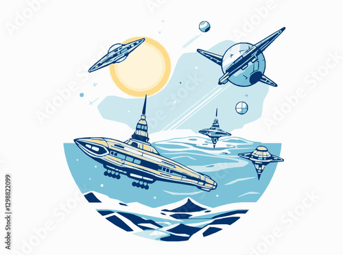 Interstellar Travel Concept with Colony Settlements