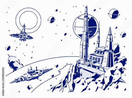 Digital Vector of Space Settlements for Cosmic Exploration