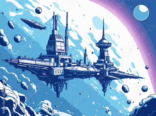Digital Vector of Space Settlements for Cosmic Exploration