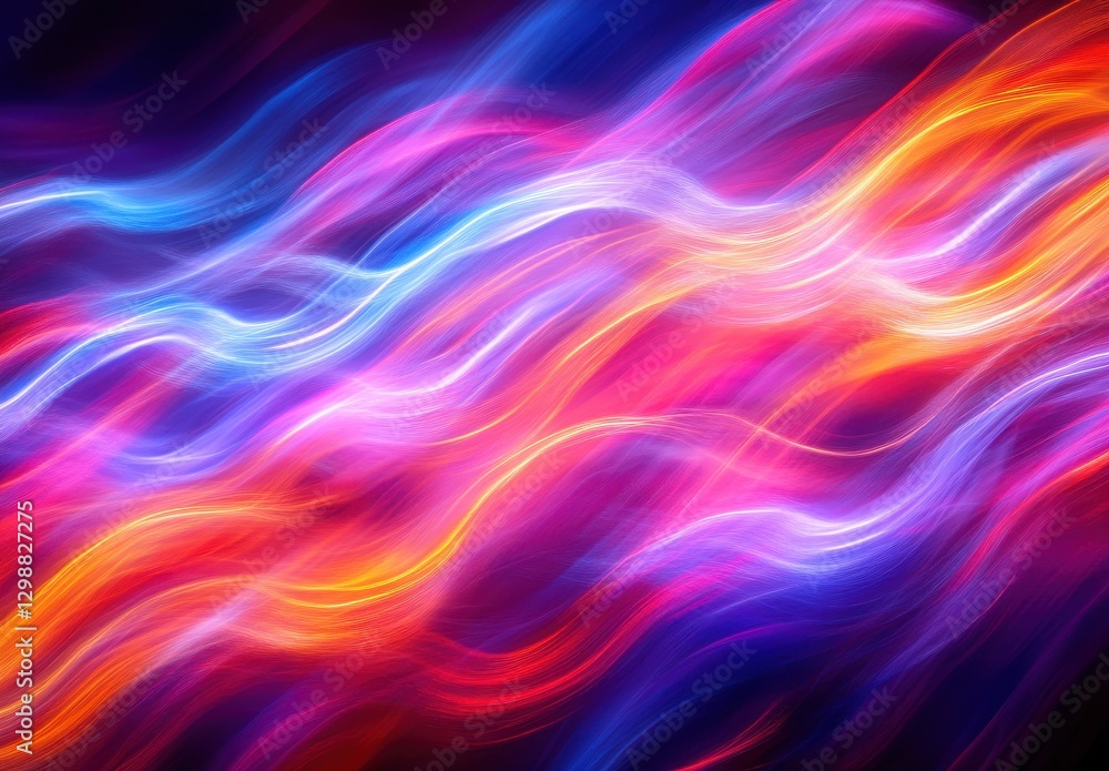 Vibrant Flowing Light Trails in Colorful Abstract Pattern Creating a Dreamlike Background for Art and Design Projects Vibrant Flowing Light Trails in Colorful Abstract Pattern Creating a Dreamlike Background for Art and Design Projects