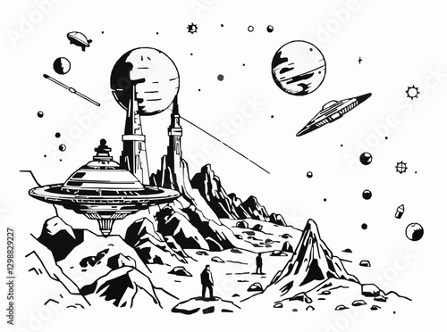 Galactic Colonization Concept with Sci-Fi Elements