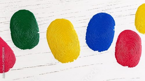 vibrant fingerpaint swirls on white background for creative colorful artwork