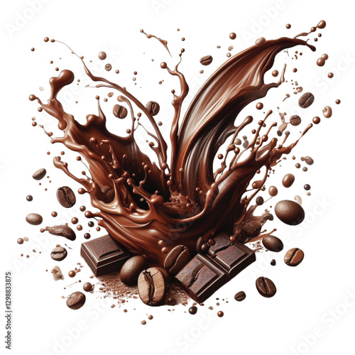 Chocolate splash vector