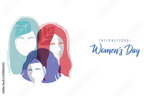Happy International Women s Day 8th March greetings background