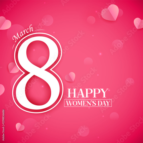 Happy International Women s Day 8th March greetings background