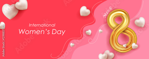 Happy International Women s Day 8th March greetings background