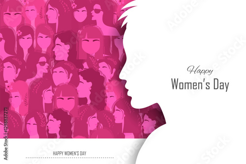 Happy International Women s Day 8th March greetings background