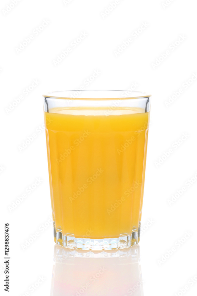 Tumbler Glass of Orange Juice isolated over white background Tumbler Glass of Orange Juice isolated over white background