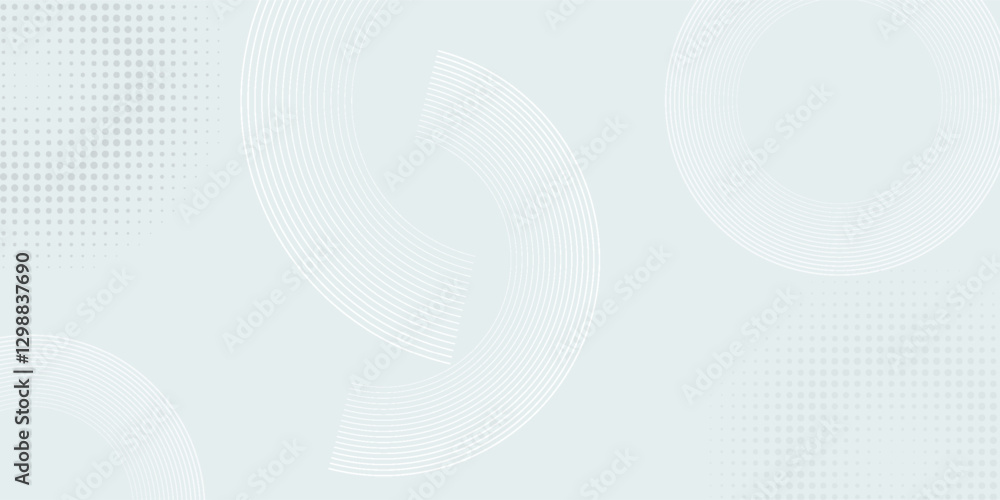custom made wallpaper toronto digitalWhite abstract background. Modern circle lines pattern. Futuristic concept. Minimal geometric design.