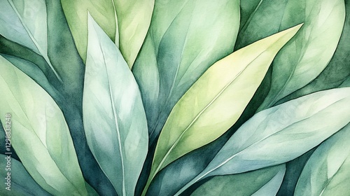 Lush, vibrant foliage closeup