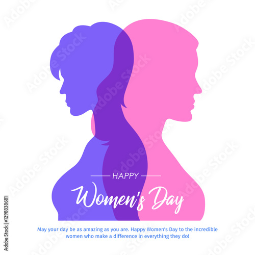 Happy International Women s Day 8th March greetings background
