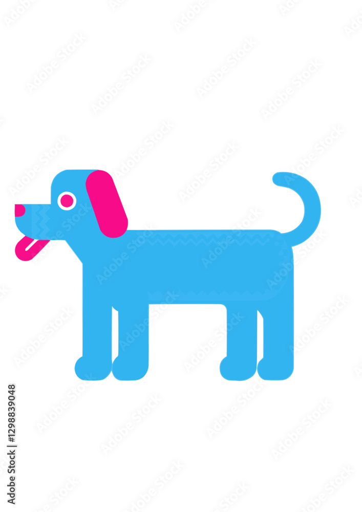 Fototapeta premium Happy Dog Illustration