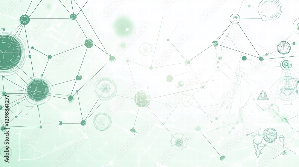 abstract green network connection background abstract green network connection background