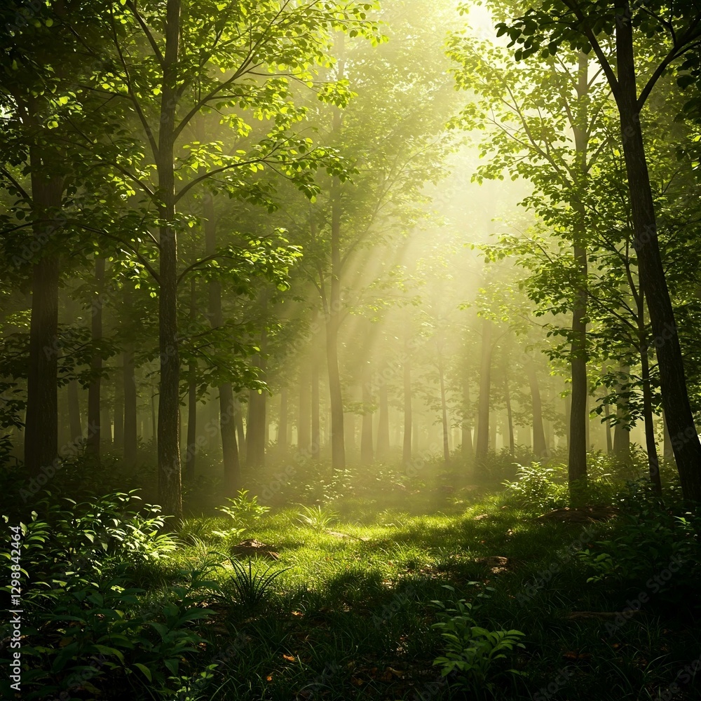 Fototapeta premium morning in the forest