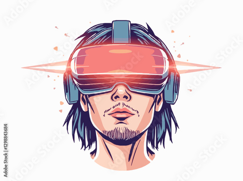 Virtual Reality Headset with Holographic Display