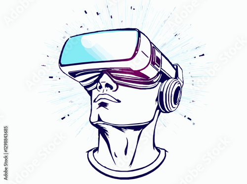 Virtual Reality Headset with Holographic Display