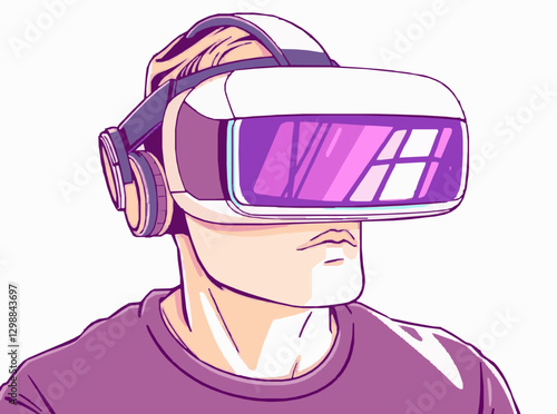 Virtual Reality Headset with Holographic Display