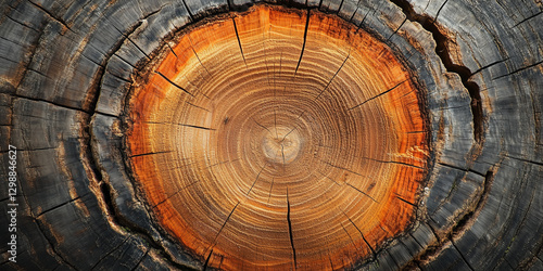 Wallpaper Mural Close up wood texture of cut tree trunk Torontodigital.ca