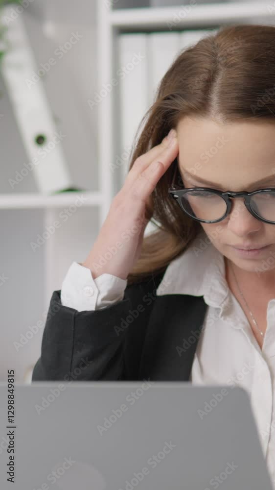 A stressed businesswoman faces daily challenges, enduring immense pressure and frustration as distractions hinder her productivity and focus, severely affecting her work concentration A stressed businesswoman faces daily challenges, enduring immense pressure and frustration as distractions hinder her productivity and focus, severely affecting her work concentration