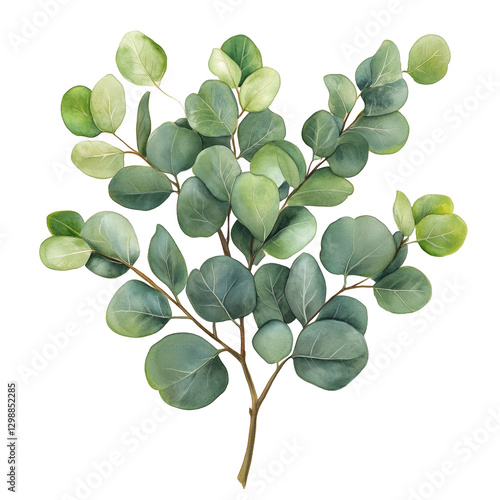 Beautiful Green Leaves Arranged Artistically for a Serene Natural Look