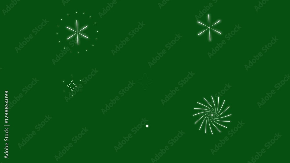 Pop-Up Line Animation Firework Circle Burst on Green Screen 4K Pop-Up Line Animation Firework Circle Burst on Green Screen 4K