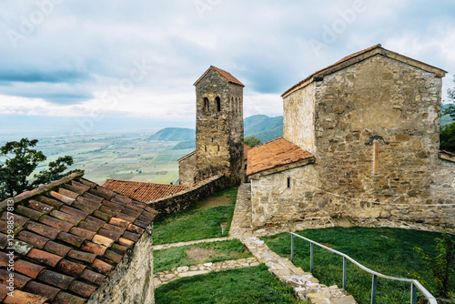 Wallpaper Mural Ancient Nekresi Monastery in Kakheti, Georgia. A historic stone complex atop a scenic hill, offering stunning views and spiritual serenity Torontodigital.ca