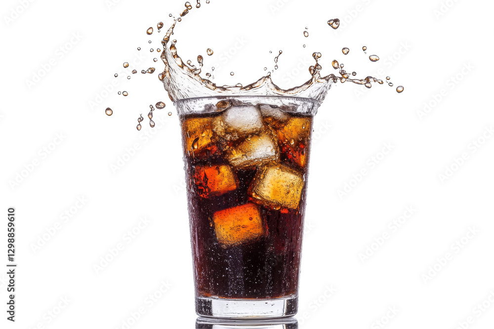 Refreshing cola splash in a glass png transparent high-quality beverage photography Refreshing cola splash in a glass png transparent high-quality beverage photography