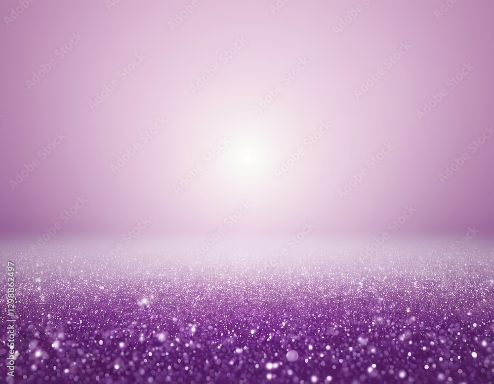 Obraz premium A serene purple backdrop filled with sparkling glitter, creating a dreamy and magical atmosphere.