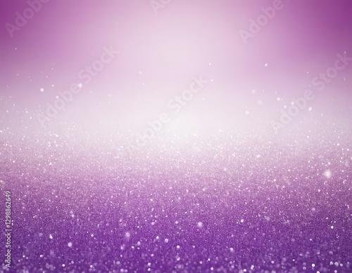 A dreamy purple gradient background with shimmering particles creating a magical atmosphere.