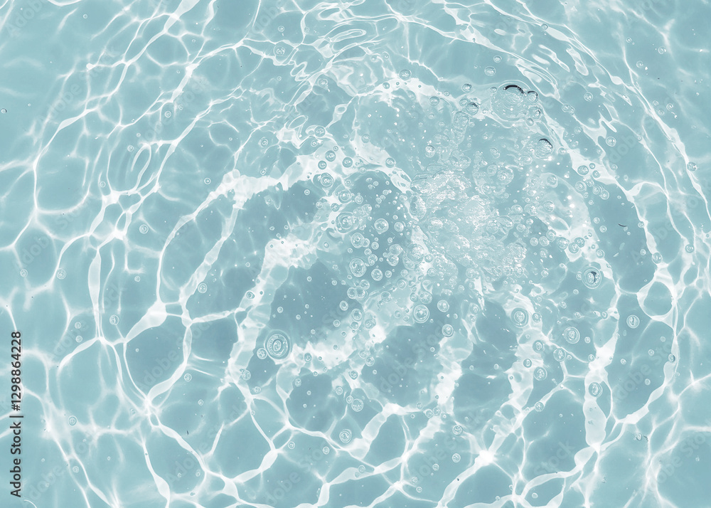 Obraz premium Transparent Water Ripple shadow surface texture background