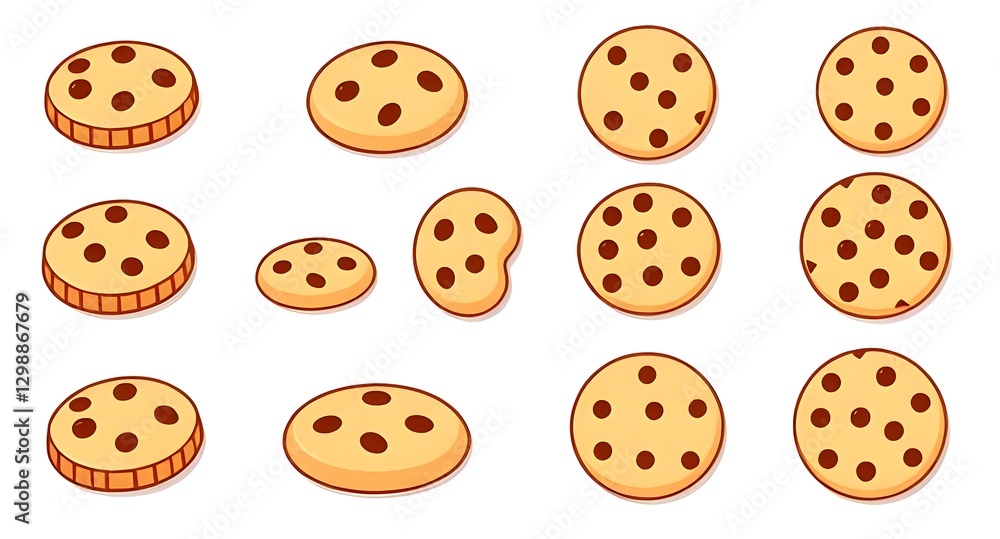 Fototapeta premium Cookies illustration