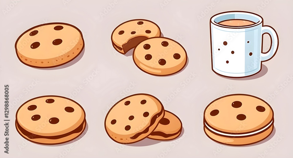 Obraz premium coffee and cookies