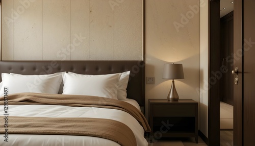 Warm Minimalist Bedroom with Neutral Tones