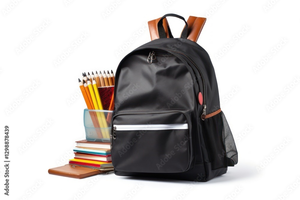 School backpack bag white background intelligence. School backpack bag white background intelligence.