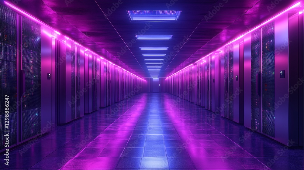 Digital Fortress: Luminous Data Hall for AI and Cybersecurity Digital Fortress: Luminous Data Hall for AI and Cybersecurity