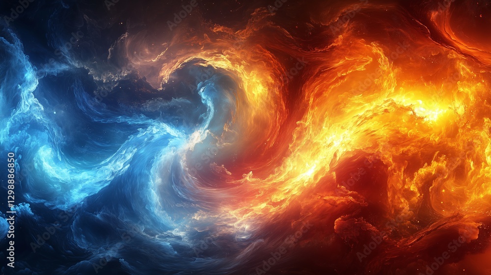Infernal Waves: Fiery Oceans and Icy Flames in a Cosmic Dance Infernal Waves: Fiery Oceans and Icy Flames in a Cosmic Dance