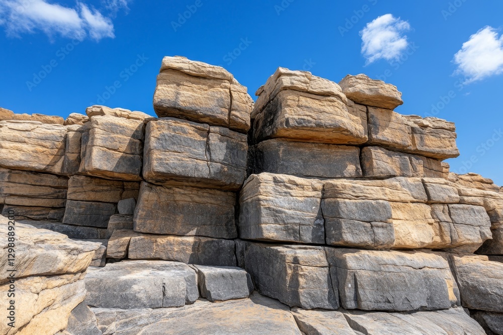 A rugged mountain landscape with sharp ridges and deep crevices A rugged mountain landscape with sharp ridges and deep crevices