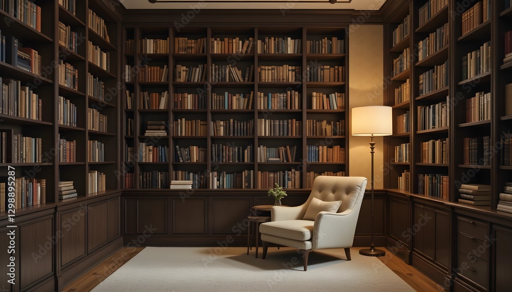Cozy Reading Nook with Warm Ambience Cozy Reading Nook with Warm Ambience