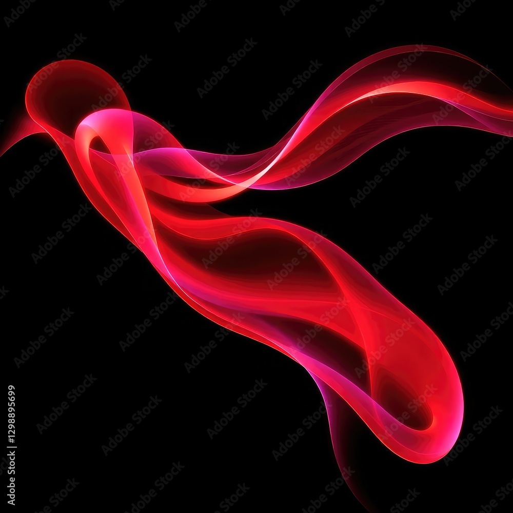 Fototapeta premium abstract colorful wave background, heart beat wave, ,abstract colorful background, heart beat on monitor, energy of fractal realms, fractal burst arrangement, fractalabstract background with red lines