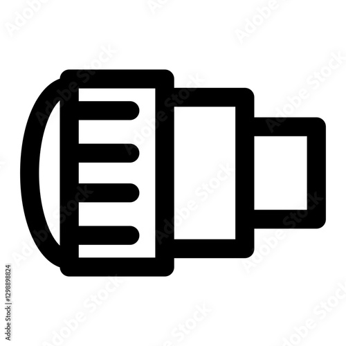 Camera lens optical icon
