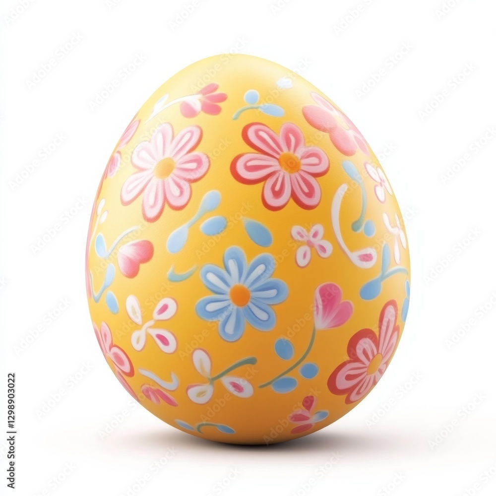 easter egg cute on white background easter egg cute on white background