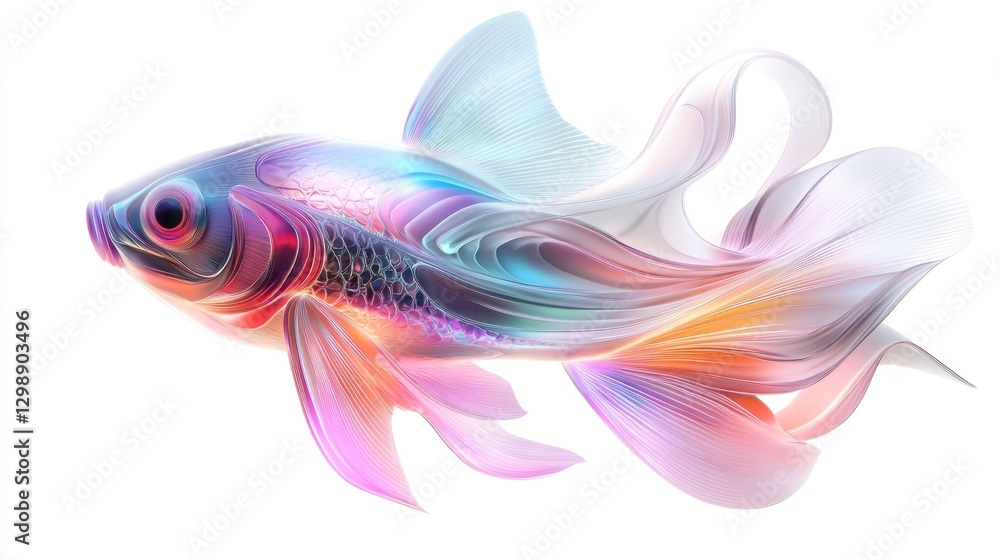 Colorful abstract fish illustration Colorful abstract fish illustration