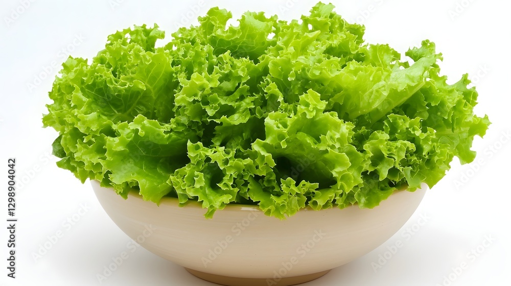 Healthy Fresh Salad in White Ceramic Bowl on Minimal White Background Healthy Fresh Salad in White Ceramic Bowl on Minimal White Background