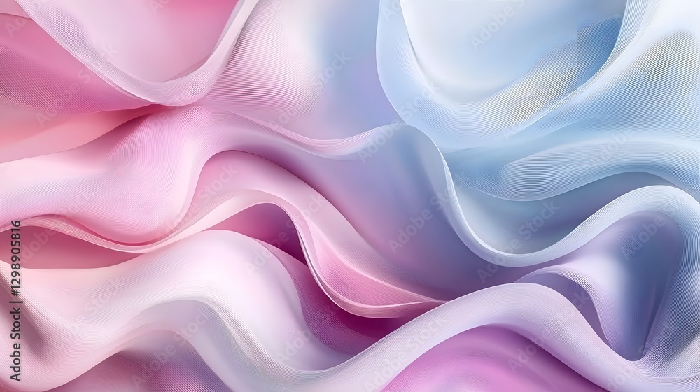 Obraz premium Elegant Gradient Pastel Background with Smooth Light Transitions for Branding and Presentations