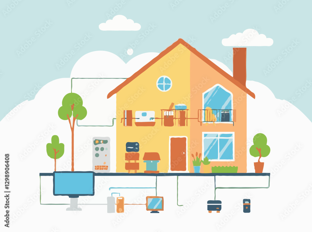 Automation of Household Devices in Smart Home