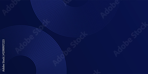 Blue Tech Finance Fintech Background Abstract Cricle Pattern. Abstract Business Tech Science Modern Abstract