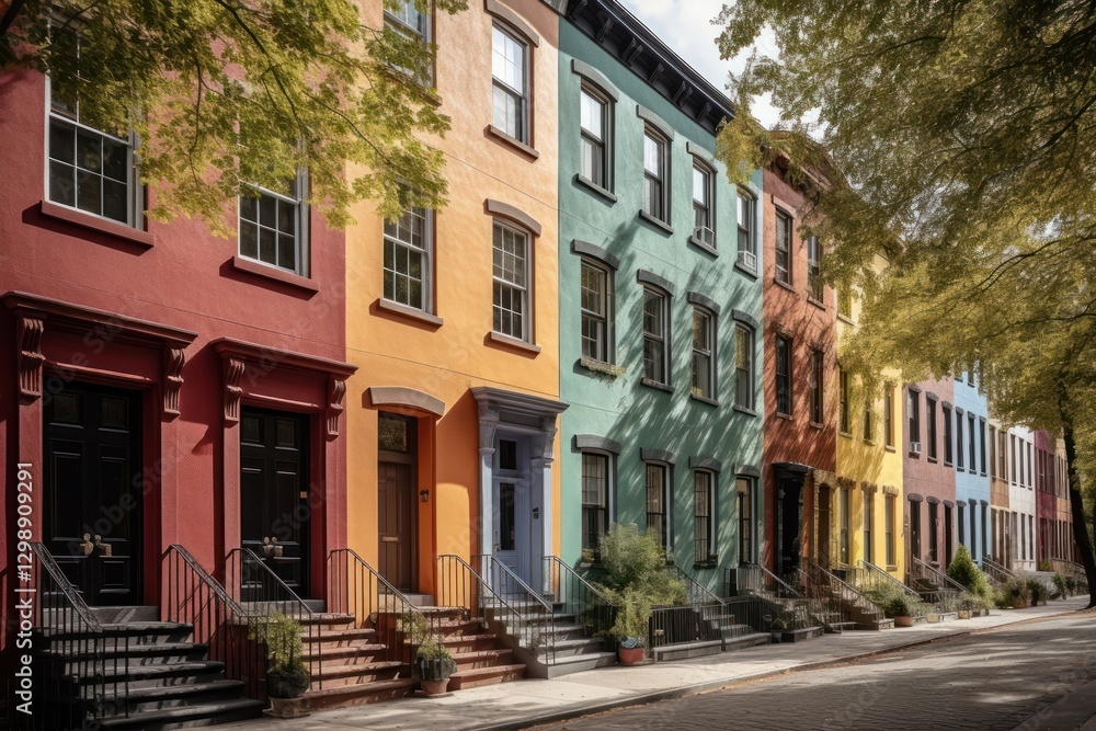 New York house architecture building. New York house architecture building.