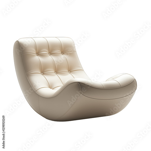 Elegant Cream Lounge Chair Designed for Relaxation in Modern Living Spaces