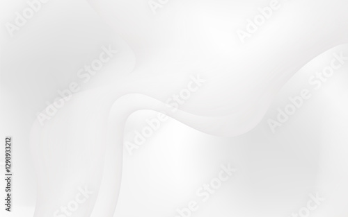 Abstract white flowing background design curve minimal clean
