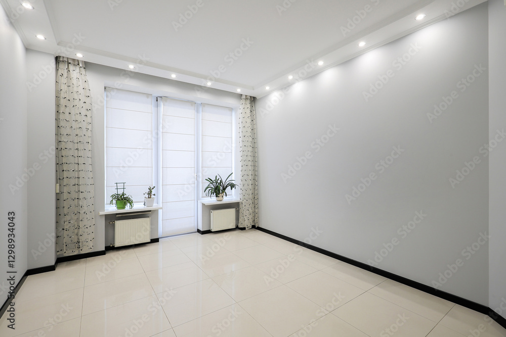 Fototapeta premium Empty new room in a apartment interior